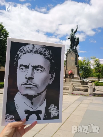 Васил Левски, портрет , снимка 1