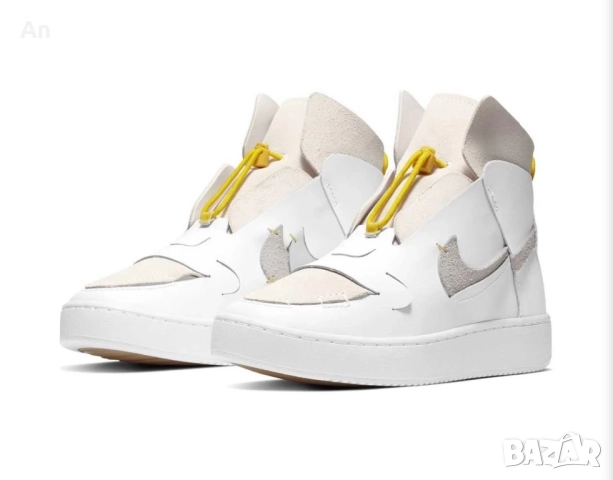 Nike Wmns Vandalised White Chrome Yellow BQ3610-100, снимка 6 - Кецове - 52177958