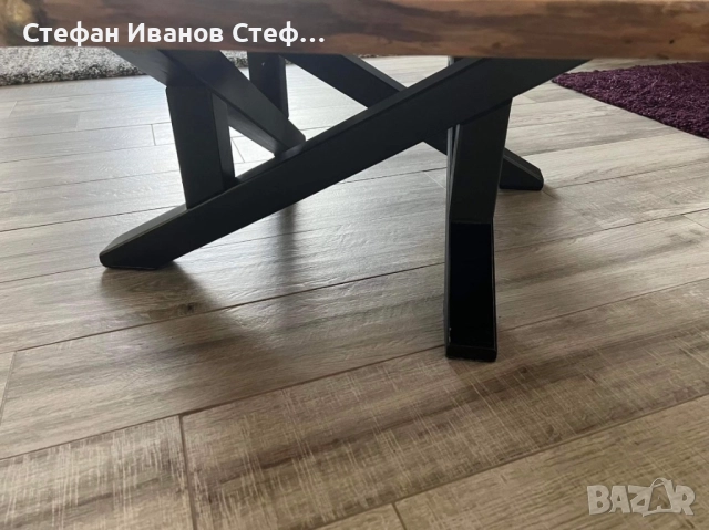 Холна маса от орех със смола, снимка 6 - Маси - 51514861