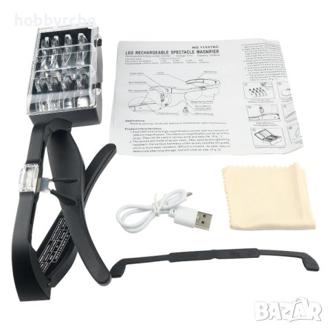 Лупи за глава 1.5x, 2.5x, 3.5x, 5.0x с LED осветление, 11537DC, снимка 11 - Друга електроника - 41456363