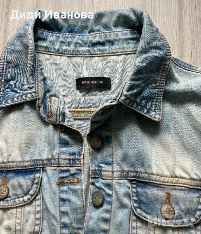 Дамско дънково късо якенце, снимка 3 - Якета - 50005858