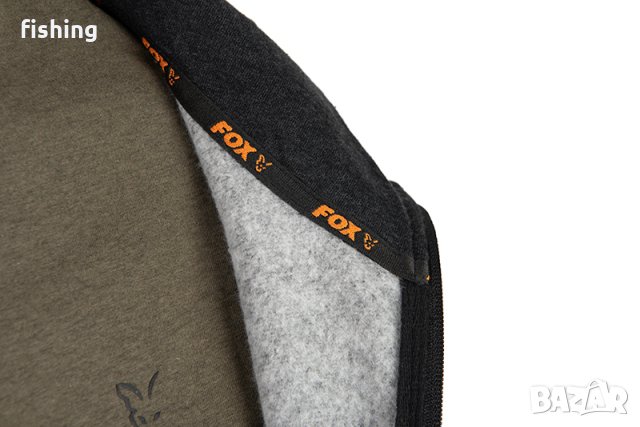 Суичър Fox Collection LW Hoody Black & Orange, снимка 8 - Екипировка - 41388780