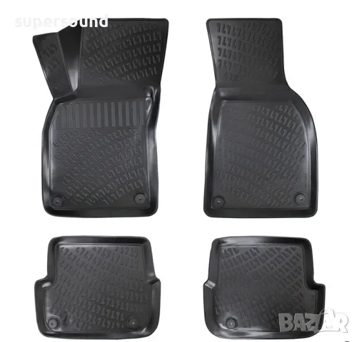 Гумени стелки съвместими с Audi A6 / C6 04-11, снимка 1