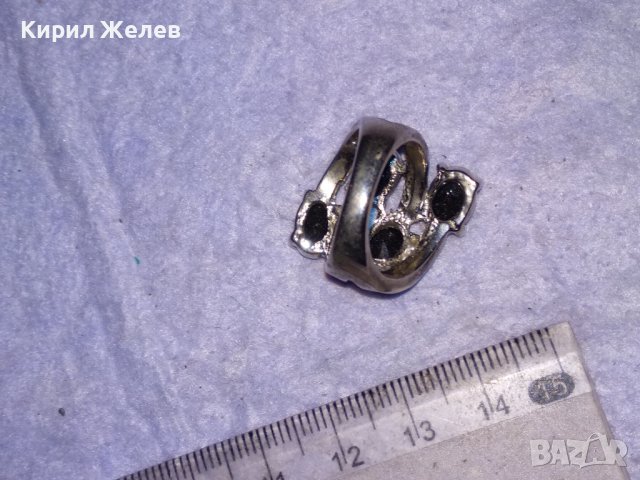 ПОСРЕБРЕН СКЪПОЦЕНЕН с ИСКРЯЩИ ЮВЕЛИРНО ФАСЕТИРАНИ ЦИРКОНИ и МАРКАЗИТИ АЖУРЕН АРТ ПРЪСТЕН 38649, снимка 11 - Пръстени - 41682676