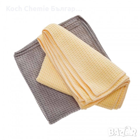 Комплект от две професионални кърпи за почистване и подсушаване на стъкла - Koch Chemie Glass Towel, снимка 2 - Автомивки - 36095246