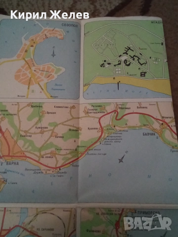 Карта на българското Черноморие 54302, снимка 7 - Антикварни и старинни предмети - 53750392