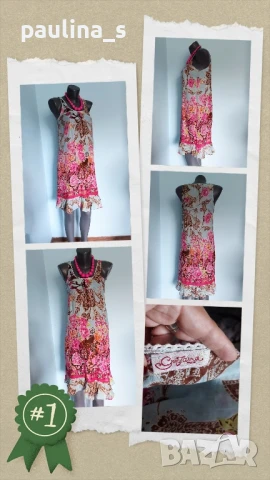 Четири различни броя / Памучна зелена рокля "S'Oliver", "H&M", " GanJana" , снимка 14 - Рокли - 14642612