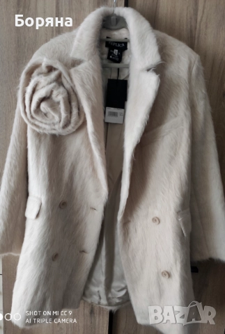 Replica Moda ново с етикет палто Magda Fur с роза, снимка 11 - Палта, манта - 52169760