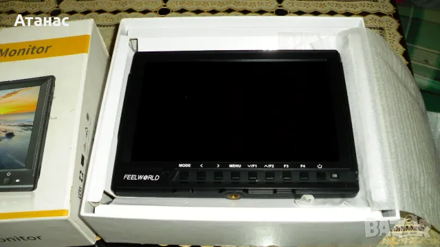 Монитор  Feelworld FW760 7"  Full HD HDMI USB сенник, снимка 2 - Чанти, стативи, аксесоари - 50440939