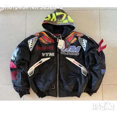 Kanye Vetements AW18 Moto Racing Bomber Jacket - Worn by Kanye, снимка 13 - Якета - 56067193