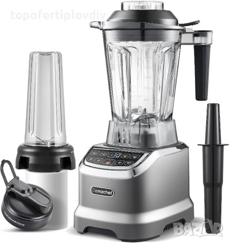 Блендер AMZCHEF 2-in-1 Mixer High Performance Mixer 2000 Watt,Гаранция, снимка 1 - Блендери - 44264818