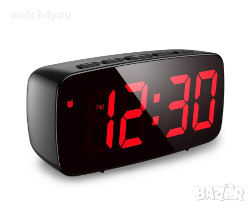 НОВ ПОСТОЯННО СВЕТЕШ LCD ДИГИТАЛЕН ЧАСОВНИК С ТЕМПЕРАТУРА И КАЛЕНДАР.НАСТОЛЕН СВЕТЕЩ БУДИЛНИК АЛАРМА, снимка 5 - Други - 42253037