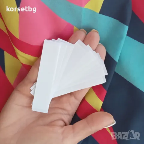 Прозрачни Двойнозалепващи Ленти за Тяло и Дрехи, 12 бр. 8.5*2 см, модел 3225, снимка 1