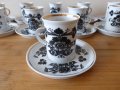 Сервиз за кафе български прозрачен порцелан 1970 г, снимка 2