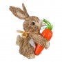 Великденскa декорация, Заек с морков, 29см, Многоцветна, снимка 2