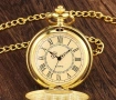 Джобен мъжки часовник златист цвят , снимка 2