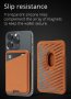 Изцяло кожен портфейл MagSafe Mujjo за iPhone Magsafe Wallet, Apple, снимка 3