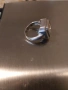 Масивен сребърен пръстен с голям кристал, снимка 4