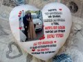 Подарък за Осми март - възглавница с надпис/ снимка, снимка 7