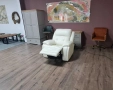 Бял кожен фотьойл La-z-boy с електрически релаксиращ механизъм, снимка 9