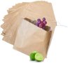 Нови кафяви хартиени торбички за храна/Съхранение Сандивичи, плодове