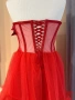 Червени къси бални рокли, снимка 3