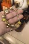Pandora Сребърна позлатена гривна с 9 талисмана , снимка 1 - Гривни - 44277627