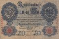 20 марки 1908 C, Германия, снимка 1 - Нумизматика и бонистика - 34260338