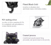 Сребърен талисман за гривна Пандора Black cat, модел 047, снимка 4