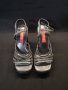 Дамски летни обувки с ток, снимка 1 - Дамски обувки на ток - 40804739