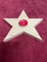 Дървен свещник звезда , снимка 2