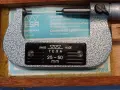 Ножов микрометър TESA 25-50mm outside micrometer small-point contacts, снимка 2