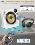 CD плейър Greadio CD86, Bluetooth 5.1, мултифункционален CD плейър с високоговорители, снимка 4