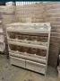 Универсален дървен стелаж с 14 щайги/ касетки, снимка 1