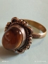 Старинен пръстен с камък ТИГРОВО ОКО етно стил 31902, снимка 1