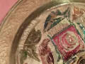 декоративна месингова чиния, ръчна гравюра, Тунис, снимка 2