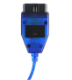 Диагностичен Кабел VAG COM 409.1 KKL Адаптер OBD2 USB Интерфейс CH340 Чип +Приложен Диск със Софтуер, снимка 3
