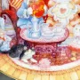 Колекционерска порцеланова чиния Wconker Wuv от серията Holiday Cat Plate на Franklin Mint., снимка 5