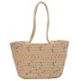 Плетена чанта тип кошница Beige, снимка 11