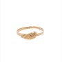 Златен дамски пръстен 1,07гр. размер:56 14кр. проба:585 модел:19563-1, снимка 1 - Пръстени - 42236897