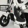Електрически велосипед motor9 48V12AH – Максимална скорост 45 км/ч, 500W мотор, вакуумни гуми, бял/ч, снимка 7