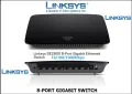 Гигабитов Суич Linksys SE2800 8-port 10/100/1000 Mbps, снимка 1