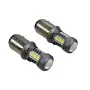 LED крушки 1156 BA15S бели 12V 2 броя, снимка 2