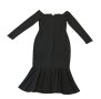 Shein официална дълга черна рокля Размер: L