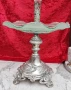 Старинна посребрена поставка Арт Деко, Epergne, снимка 2