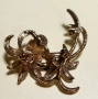 Стара позлатена изключително красива брошка, снимка 5