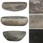 vidaXL Мивка от речен камък, овална, (45-53)x(34-41) см, снимка 4