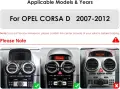 Android 14 и 9-инчов QLED сензорен екран, проектирана за Opel Corsa D от 2007 до 2012 г., снимка 2