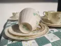 Троен сет за чай Belleek Ирландия - най-финия порцелан, снимка 9