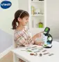 Детски микроскоп Vtech GENIUS XL, увеличение 200Х, комплект аксесоари, клипове от BBС, език: френски, снимка 4